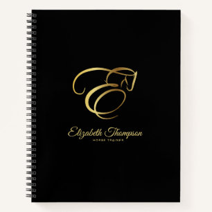 Carnet Lettre monogramme E Horse
