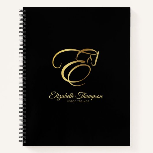 Carnet Lettre monogramme E Horse (Devant)