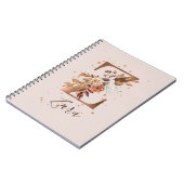 Carnet LETTRE MONOGRAPHIQUE FLEURIE DE cuivre Z Fleurs d' (Côté gauche)