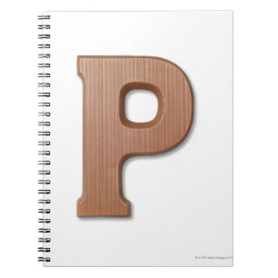 Carnet Lettre p de chocolat