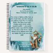 Carnet Lettre personnalisée du Père Noël par le renne du  (Devant)