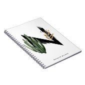 Carnet LETTRE SUCCELLES DE BOHON Tropical H Monogramme (Côté Droit)