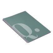 Carnet Lettre Turquoise coupée (Côté Droit)