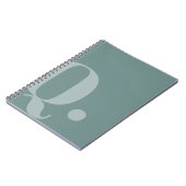 Carnet Lettre Turquoise coupée (Côté gauche)