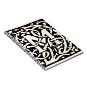 Carnet LETTRE vintage M ART NOUVEAU (Côté Droit)