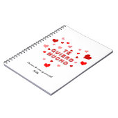 Carnet Lettres 3d du Coeur Rouge Confetti Te Quiero Mucho (Côté gauche)