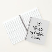 Carnet Lettres À Ma Fille Dans Le Ciel Grief (Intérieur)