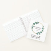 Carnet Lettres à ma fille Eucalyptus Gold Foil (Intérieur)