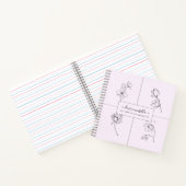 Carnet Lettres à ma fille fleurs simples modernes (Intérieur)