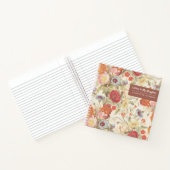 Carnet Lettres à ma fille Fleurs Vintages Gardes (Intérieur)