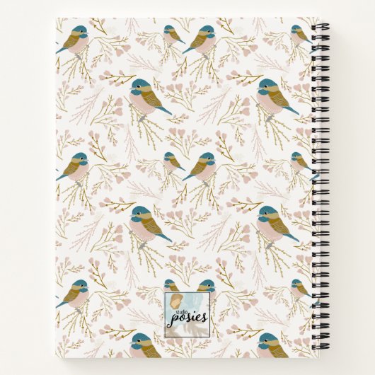 Carnet Lettres à ma fille mignonne Pink Gold Chickadee (Dos)