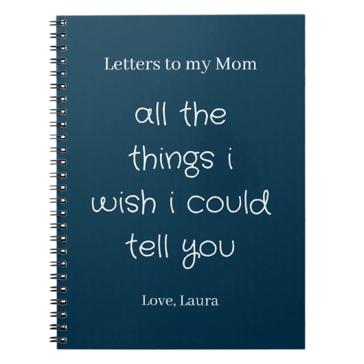 Carnet Lettres à ma Maman (Devant)