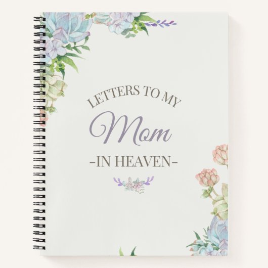 Carnet Lettres À Ma Mère Dans Le Ciel (Devant)