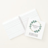 Carnet Lettres à ma petite-fille Eucalyptus Gold Foil (Intérieur)