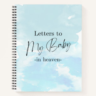 Carnet Lettres à mon bébé dans le ciel
