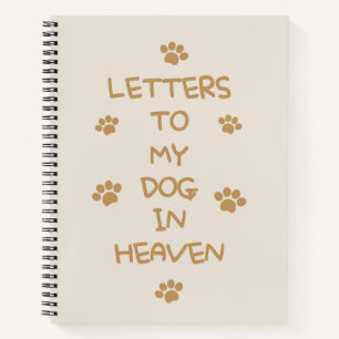 Carnet Lettres À Mon Chien Dans Le Ciel
