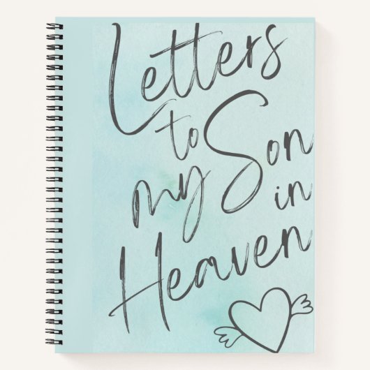 Carnet Lettres À Mon Fils Dans Le Ciel Grief (Devant)