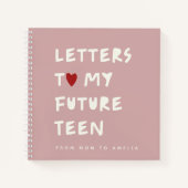 Carnet Lettres à mon futur adolescent – Souvenir personna (Devant)