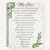 Carnet Lettres à mon mari (Devant)