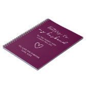 Carnet Lettres à mon mari  (Côté gauche)