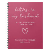 Carnet Lettres à mon mari (Devant)