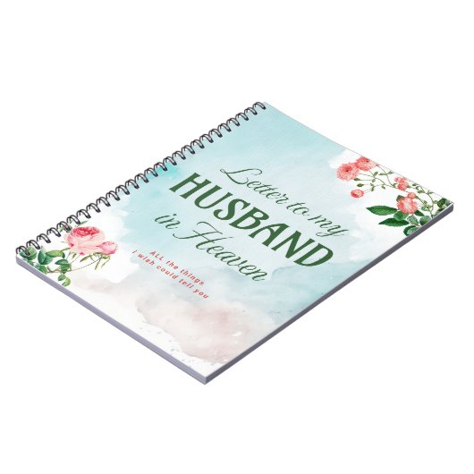 Carnet Lettres à mon mari au Ciel (Côté gauche)