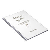 Carnet Lettres à mon père – Lettre personnalisée (Côté Droit)