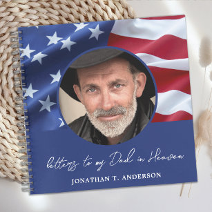 Carnet Lettres à papa Ciel Drapeau Américain Patriotique