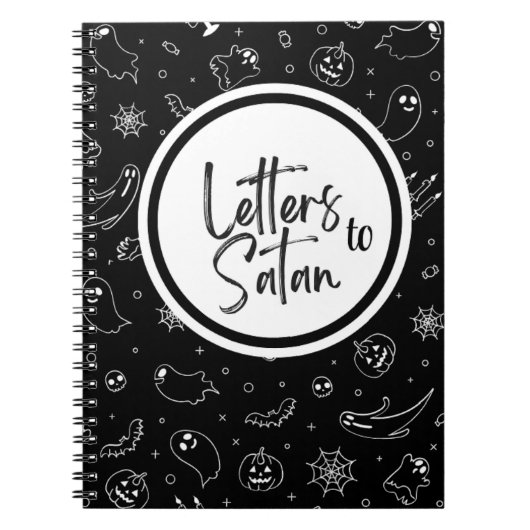 Carnet Lettres à Satan - Halloween (Devant)