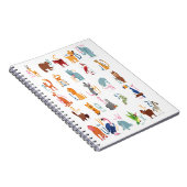 Carnet Lettres alphabet animaux pour enseignant d'enfants (Côté Droit)