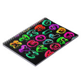 CARNET LETTRES ALPHABET GRAFFITI COLORÉES CSVL (Côté gauche)