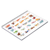 Carnet Lettres alphabétiques animaux pour les enfants ens (Côté gauche)