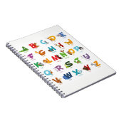 Carnet Lettres animales mignonnes d'alphabet (Côté Droit)