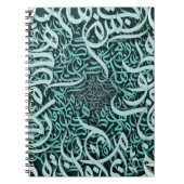 Carnet lettres arabes Tiffany (Devant)