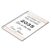 Carnet Lettres au futur, souvenir personnalisé (Côté gauche)