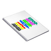 Carnet Lettres Colorées Bonheur Biélorussie (Côté Droit)