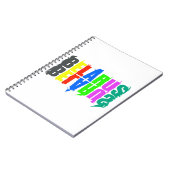 Carnet Lettres Colorées Bonheur Biélorussie (Côté gauche)