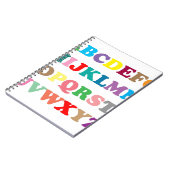 Carnet Lettres colorées d'ABC (Côté gauche)