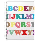 Carnet Lettres colorées d'ABC (Devant)