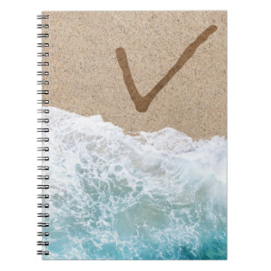 CARNET LETTRES DANS LE SABLE V