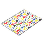 Carnet Lettres de couleur vive de Megan Meagher (Côté gauche)