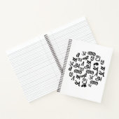 Carnet Lettres de typographie alphabétique indienne (Intérieur)