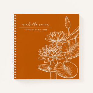 Carnet Lettres d'ornement mignonnes à ma fille mémoire