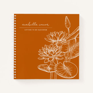 Carnet Lettres d'ornement mignonnes à ma fille mémoire