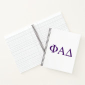 Carnet Lettres grecques Phi Alpha Delta (Intérieur)