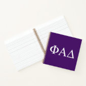 Carnet Lettres grecques Phi Alpha Delta (Intérieur)