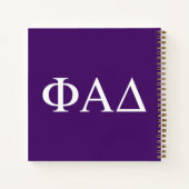 Carnet Lettres grecques Phi Alpha Delta (Dos)