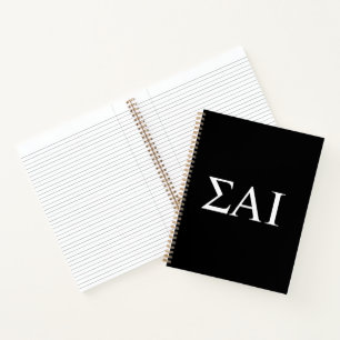 Carnet Lettres grecques Sigma Alpha Iota