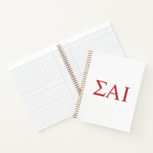Carnet Lettres grecques Sigma Alpha Iota