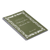 Carnet Lettres Mariages en carreaux Talavera Vert Mariée  (Côté Droit)